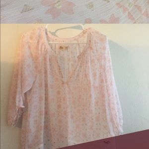Hollister Pink and gold Blouse